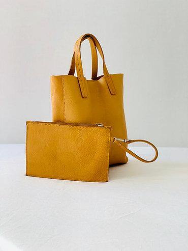 Leather Tote Malba Small - Akeyby