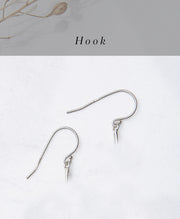 Pearl Drop Earring ULIMA E007. Sterling Silver, Hook. | Akey