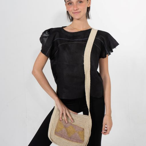 Handspun bag Flor | Natural fibers | Chaguar | AKey