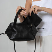 Crossbody leather bag | Satchel Bruna | AKey