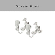 Amethyst Stone Earring Qamra E360. Sterling Silver, Hook. | AKey